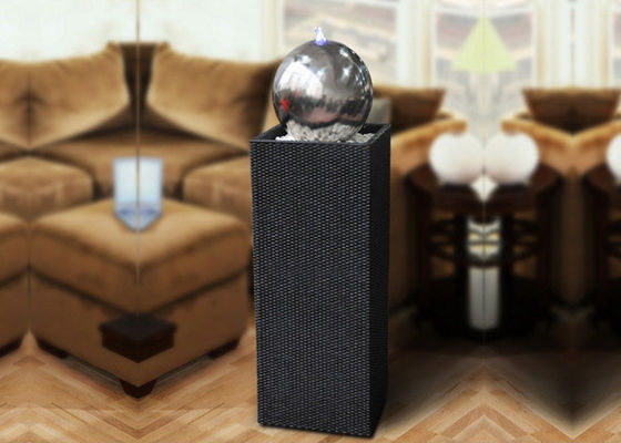 China Característica de aço inoxidável da água da bola do ornamento de 44 polegadas fornecedor