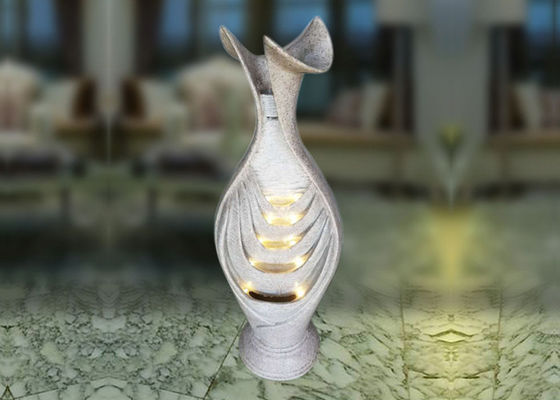 China Fonte de água leve do quintal de Polyresin do potenciômetro de flor fornecedor