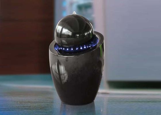 China H82cm inclinou a bola do tambor conduziu o efeito do mármore da fonte de água clara fornecedor