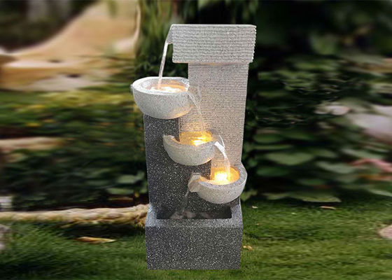 China Fonte de água conduzida colorida feito a mão Polyresin de H70.5CM fornecedor