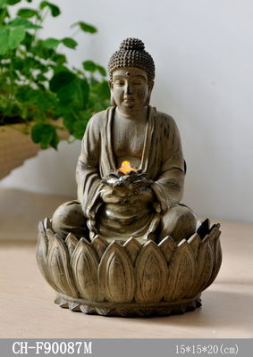 Fonte de água leve pequena da Buda do Tabletop fornecedor