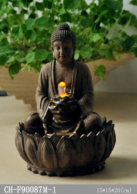 Fonte de água leve pequena da Buda do Tabletop fornecedor