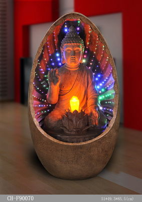 Fonte de água colorida ótica de brilho da Buda do diodo emissor de luz fornecedor