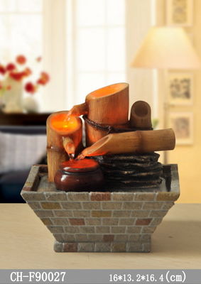 Fonte de água interna do Tabletop home de bambu tradicional da sala de visitas do armário da tevê da decoração de interiores com diodo emissor de luz fornecedor