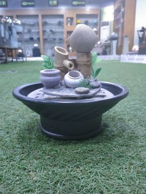 do Tabletop home de bambu tradicional da sala de visitas da decoração de interiores de 20x18.5cm fonte de água interna Polyresin fornecedor