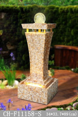 Fonte de madeira do jardim do Rattan do efeito longo do mármore da coluna fornecedor