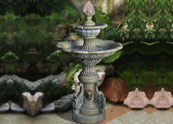 Fonte de água exterior pequena do leão de duas séries fornecedor