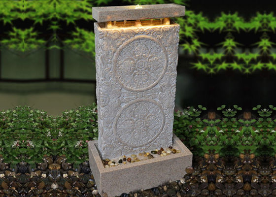 Fontes de água exteriores Handcrafted com luzes conduzidas fornecedor