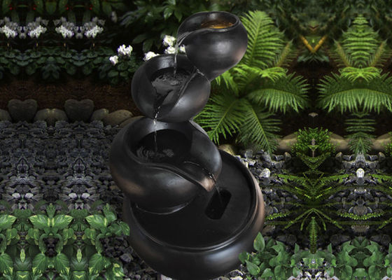 Fontes de água da pedra do molde dos potenciômetros do chá do jardim três fornecedor