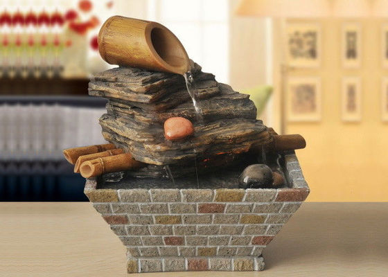 Montanha com a fonte de água norte-americana clássica de bambu da sala de visitas da decoração de interiores da casa do estilo com diodo emissor de luz fornecedor