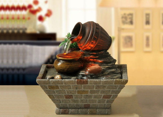 Os potenciômetros tradicionais dirigem a fonte de água interna do Tabletop da sala de visitas do armário da tevê da decoração de interiores com diodo emissor de luz fornecedor